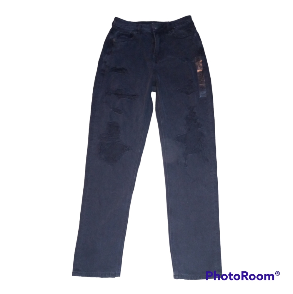 American Eagle, Size 4, Black Ripped Jeans